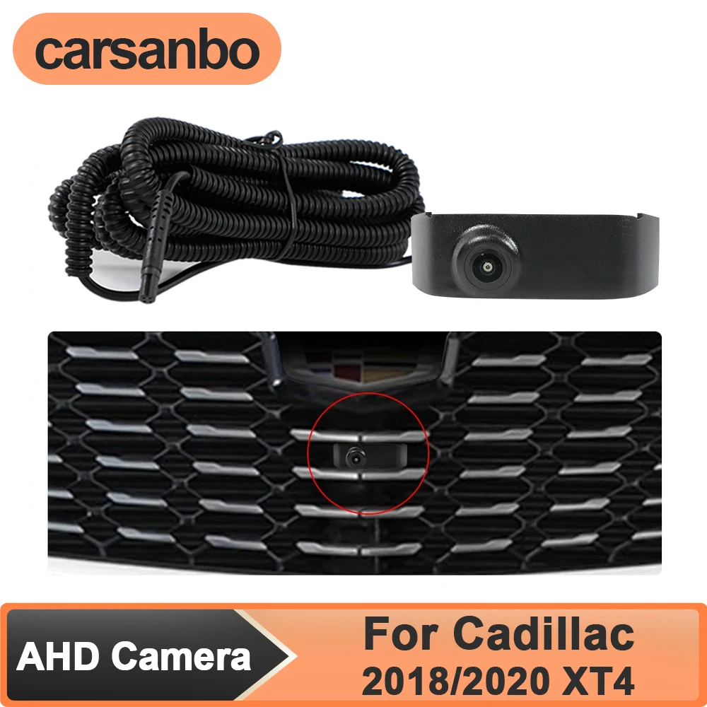 

Carsanbo 150° Fisheye AHD 1080P Car Front View OEM Camera for Cadillac 2018/2020 XT4 Night Vision Waterproof Parking Monitoring