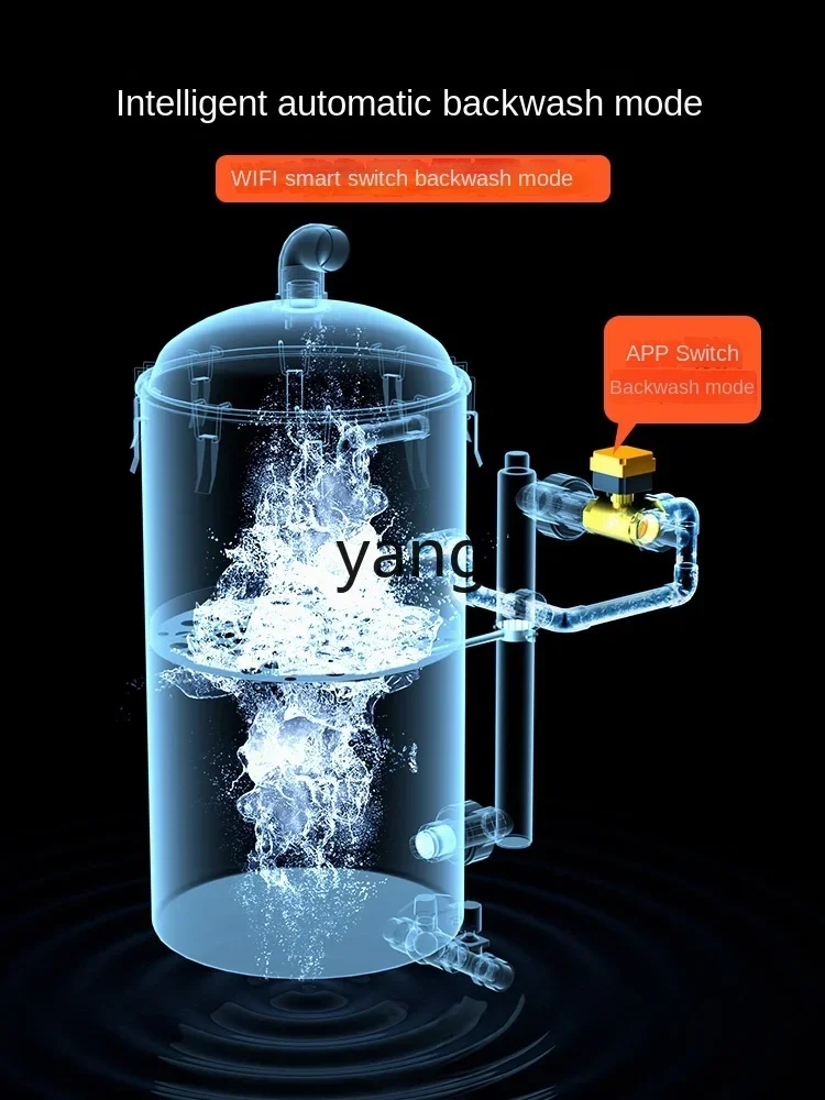 LMM automatic intelligent backwash filter fish water circulation system water purification equipment