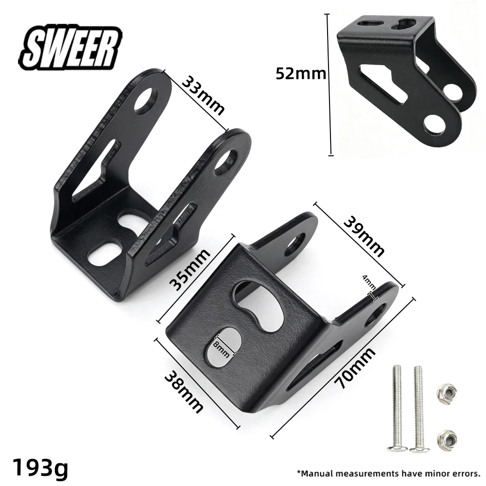 Universal Motorcycle Scooter Crash Bar Spotlight Mount Bracket Auxiliary Fog Lamp Fixed Holder Driving Light Support Modificatio