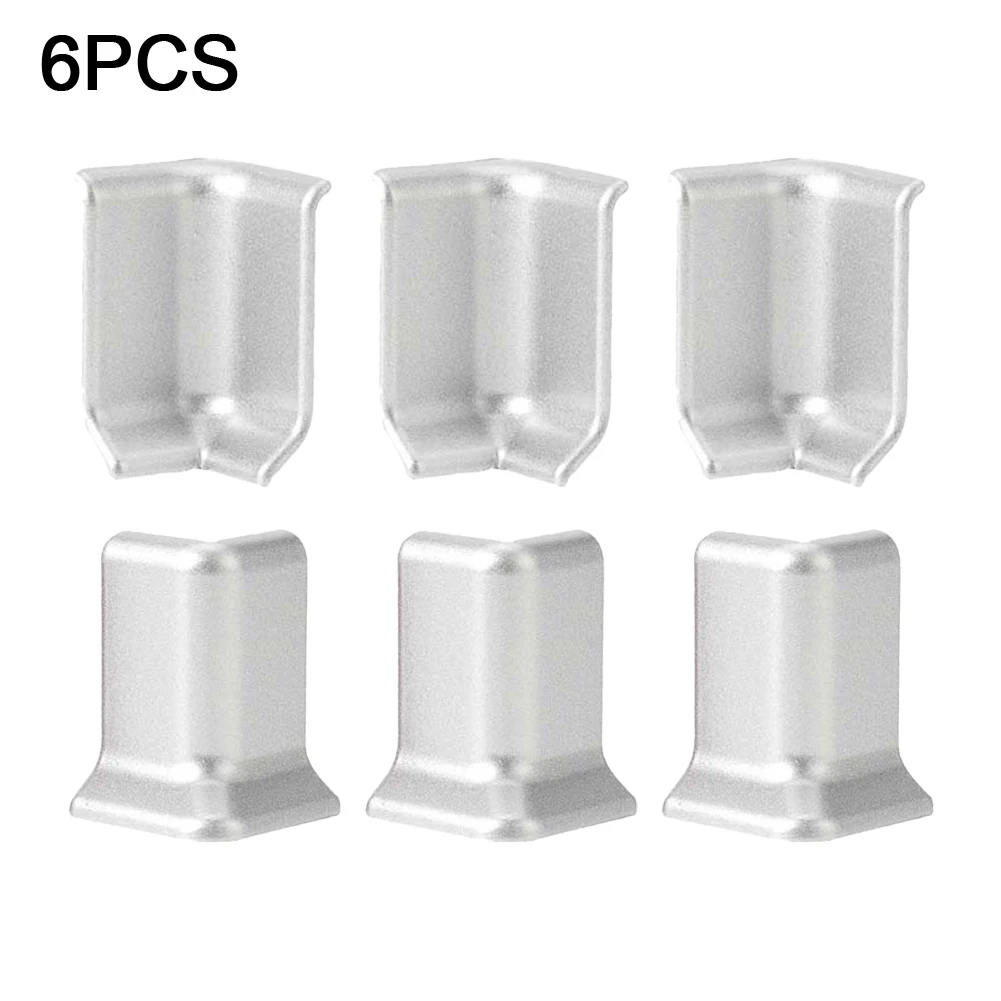 6pcs Corner With Skirting Board Adhesive Baseboard Corner Blocks Wall Corner Decor Corner With Skirting Board Hardware