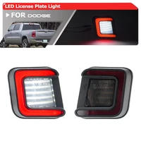 Lámpara de etiqueta de luz de matrícula blanca OLED roja para Gen4 Dodge Ram 1500 2500 3500 2003-2018 1500 Classic 2019-2024