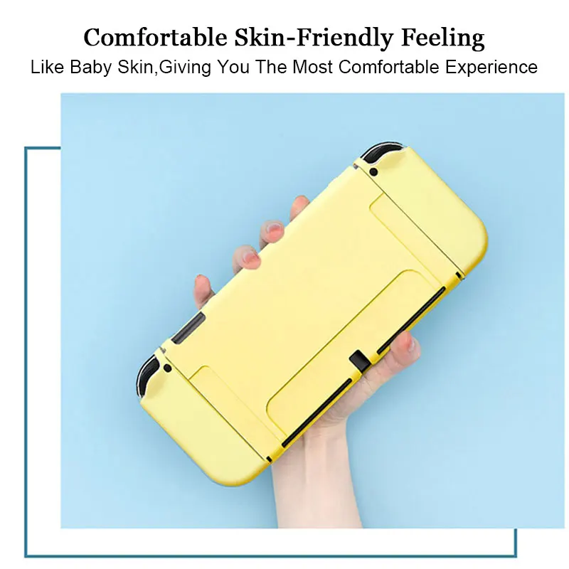 Custodia color caramello per Nintendo Switch Console di gioco Oled JoyCon Controller Shell Custodia protettiva morbida in silicone TPU Accessori