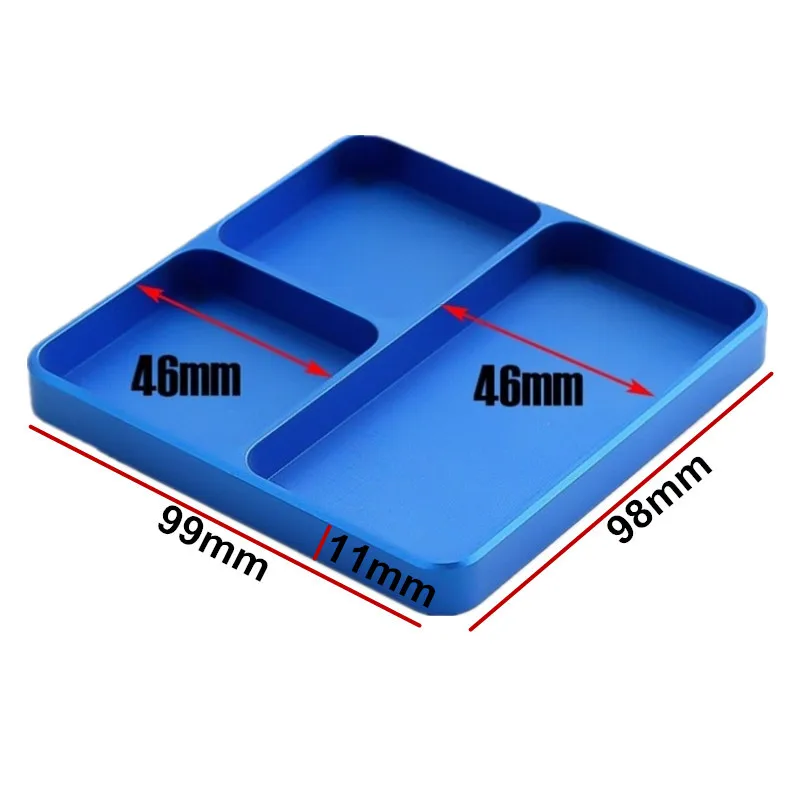 Aluminium Alloy Screw Tool Magnetic Tray For RC Model Car Remote Control Spare Parts Tools