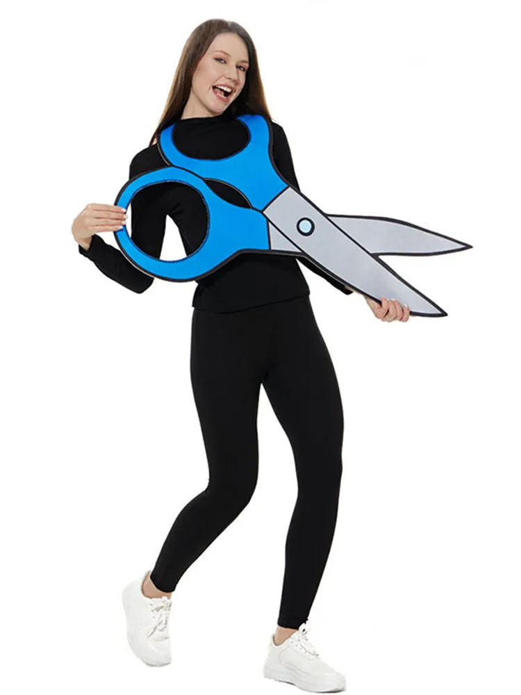 

loween Fun Ro Paper Scissors Costume Set Par Bar Nightclub Performance Clothes Women's Ethnic Stage Costume Polyester