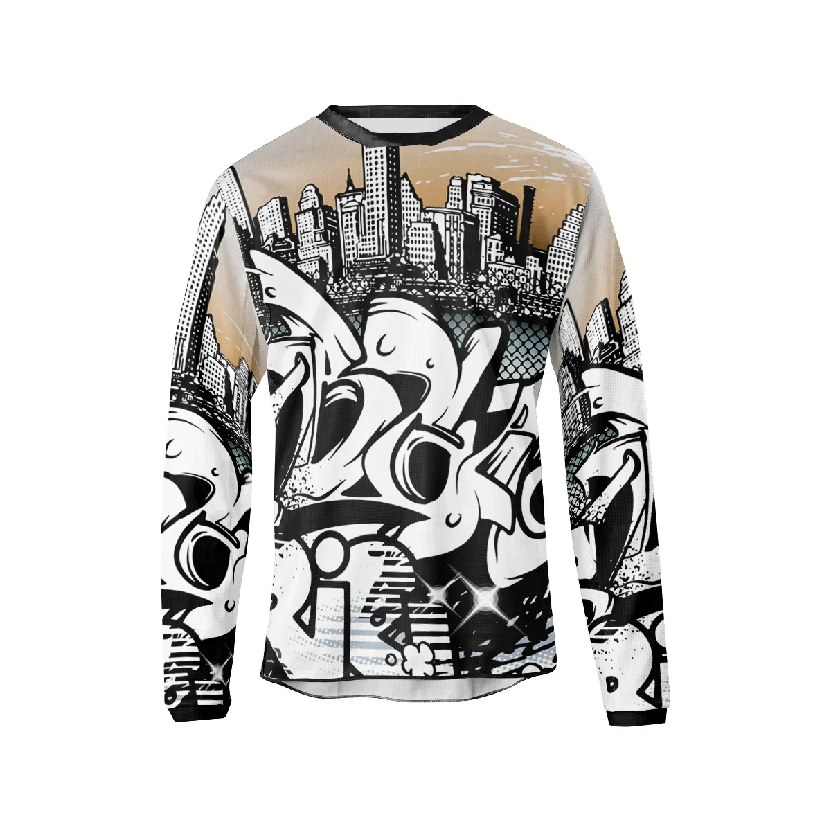 

Men's Downhill Jersey 3D-printed Funny Pattern Long Sleeve 1pc Max Storm Cycling Quick-Dry Racing MTB Breathale Cycling Wear