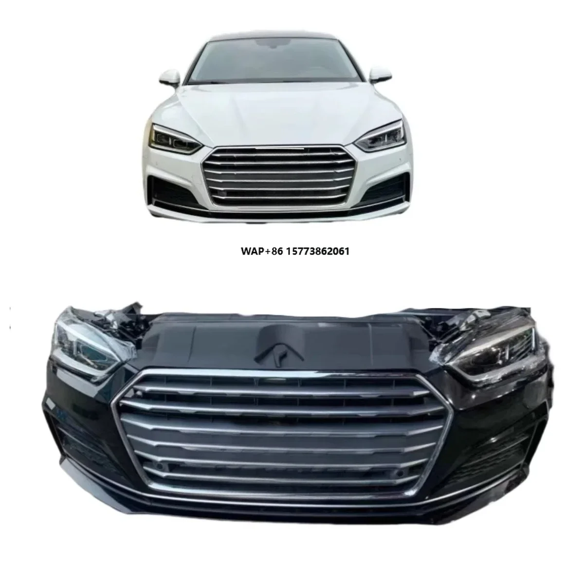 

Front Bumper Assembly for the A5L Sport Version with Electronic Fan Grille Radiator Surrounding Tank Frame