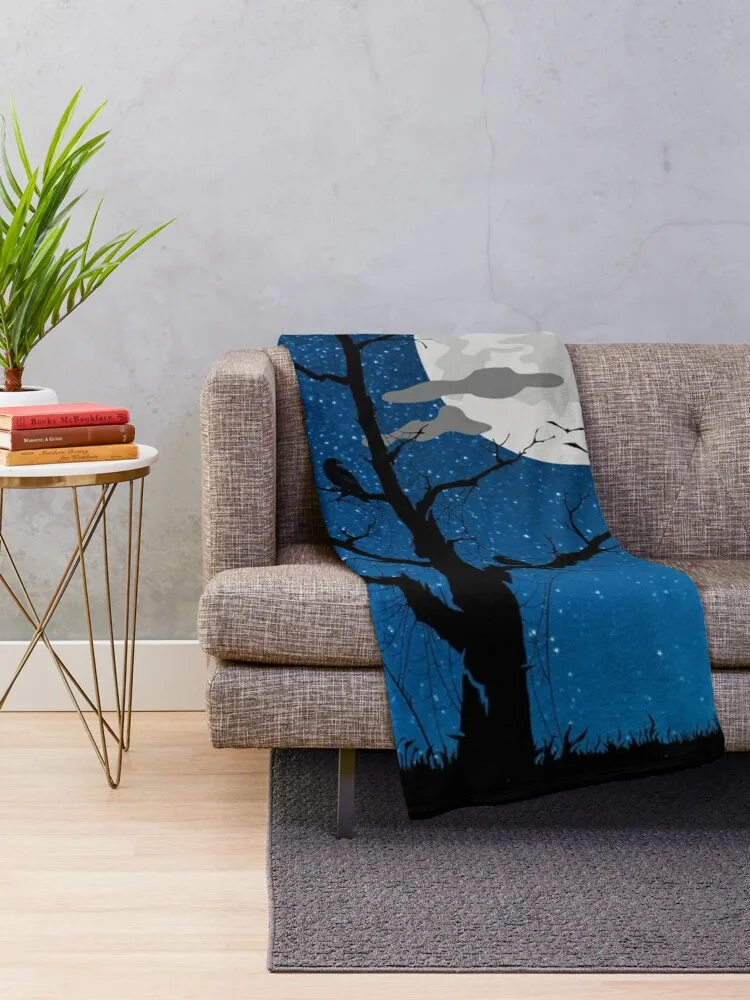 Flying fox beautiful night Throw Blanket For Baby Blankets For Baby Loose decorative Blankets