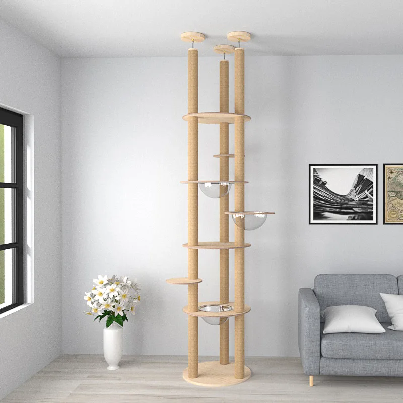 Cat Climbing Frame, Tongtian Pillar, Large Cat Tree, Space Capsule, Nest, Cat Jumping Platform