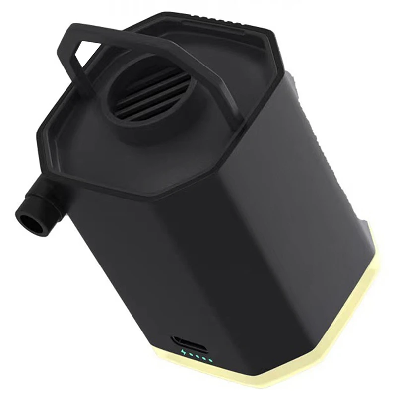 

Outdoor Air Pump Outdoor Portable Electric Inflator ABS Swimming Ring Vacuum Pump With 5 Nozzles For Mattress Mat Camping