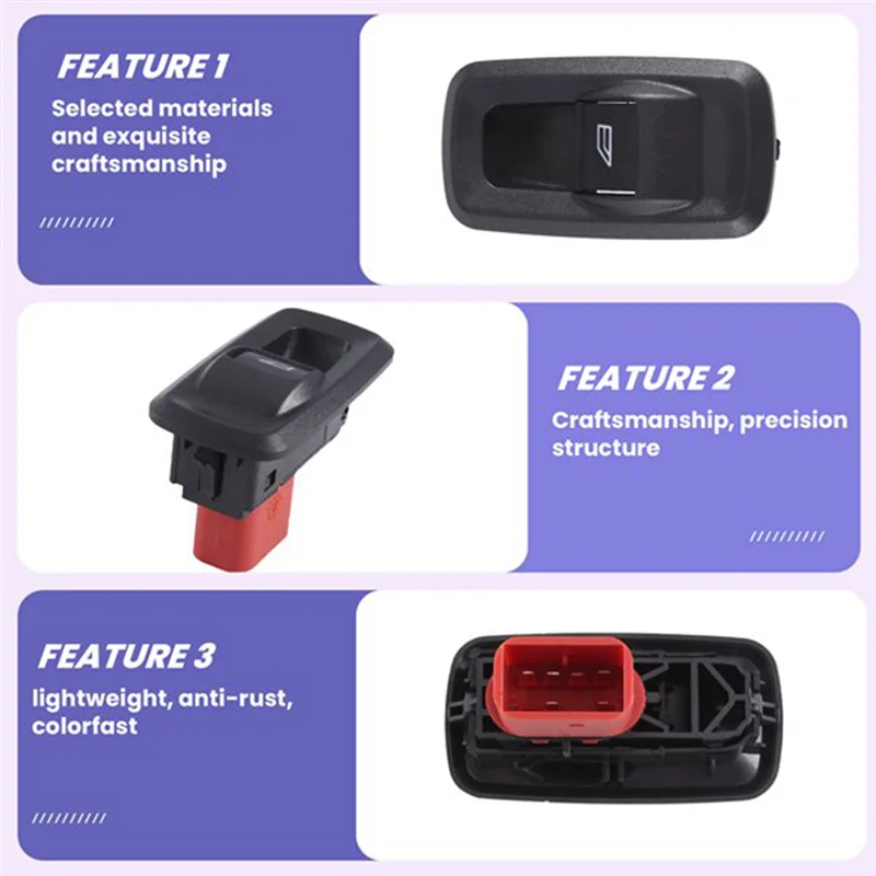 

Переключатель управления стеклоподъемником 8A6T14529AA 8A6T-14529-AA для Ford Fiesta VI 1,25 1,4 1,6 2008-2013, автомобильные аксессуары-A54R