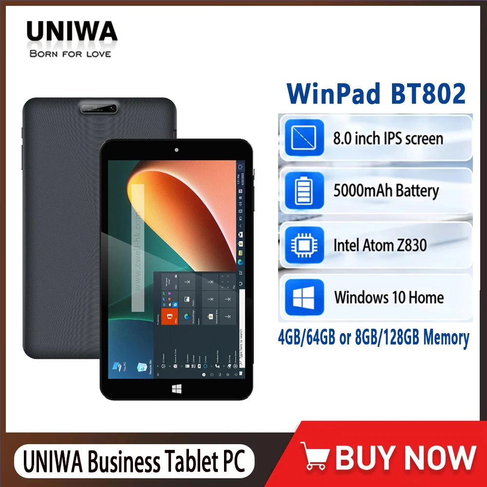 Smart Home Keyboard - UNIWA WinPad BT802 แท็บเล็ตระบบปฏิบัติการ Windows 10