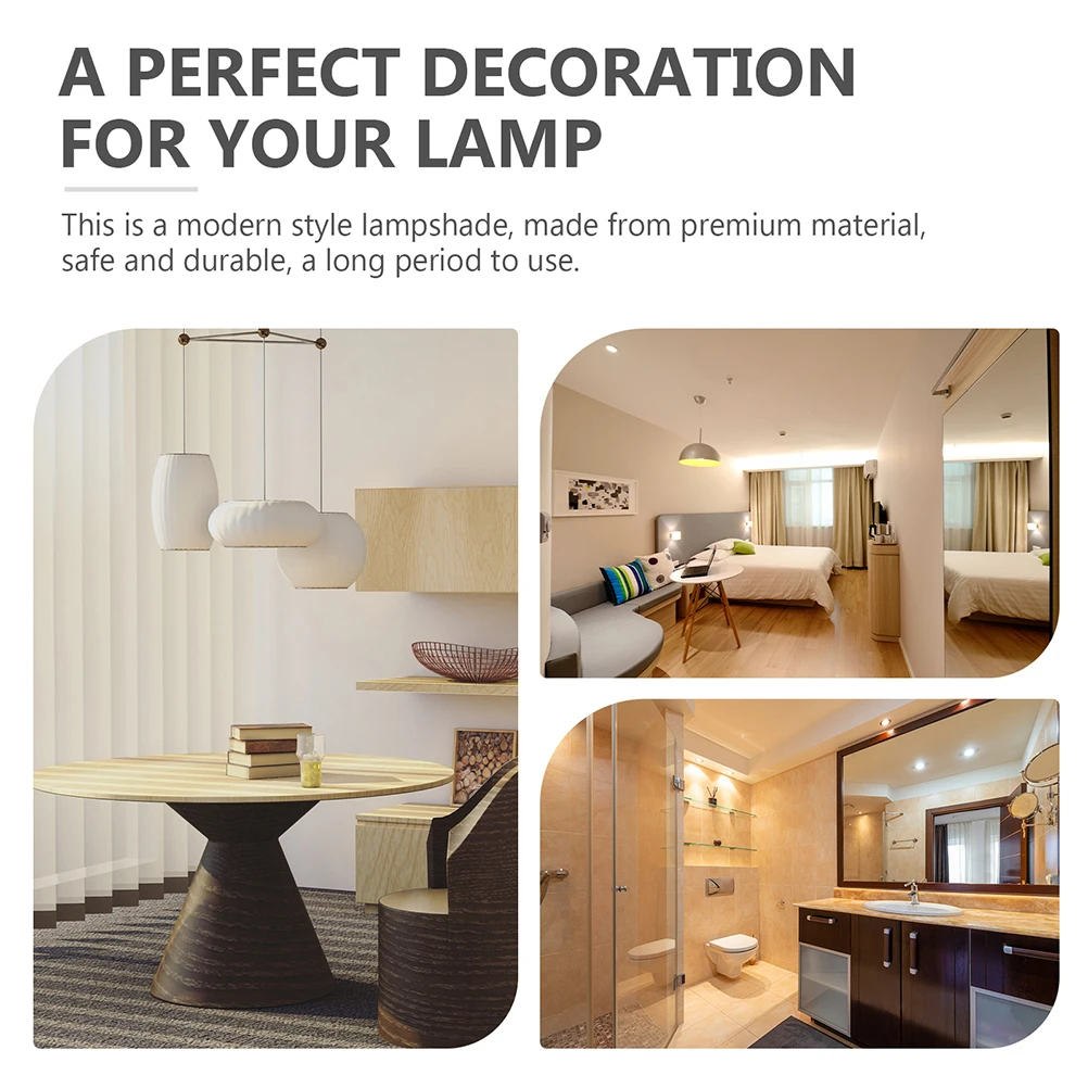 

4pcs Plastic Lampshade Home Replacement Shades Smooth Surface Dustproof Decorative Ceiling Lamp Cover Wall Light Shade Modern