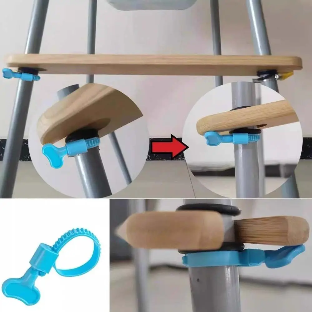 Adjustable High Chair Footrest 50cm Length Stable Design Baby Highchairs Pedal Non-slip Round Corners Highchair Accessory
