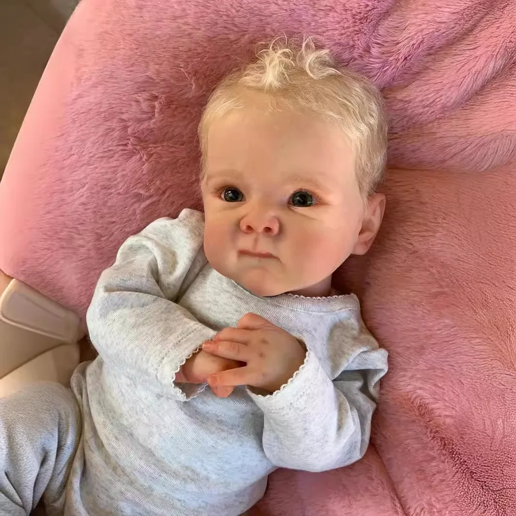 45cm  New Style Silicone Reborn Vinyl Mini Stimulation Rebirth Realistic Doll Soft Girls Baby Girl Reborn Dolls Silicone Kids