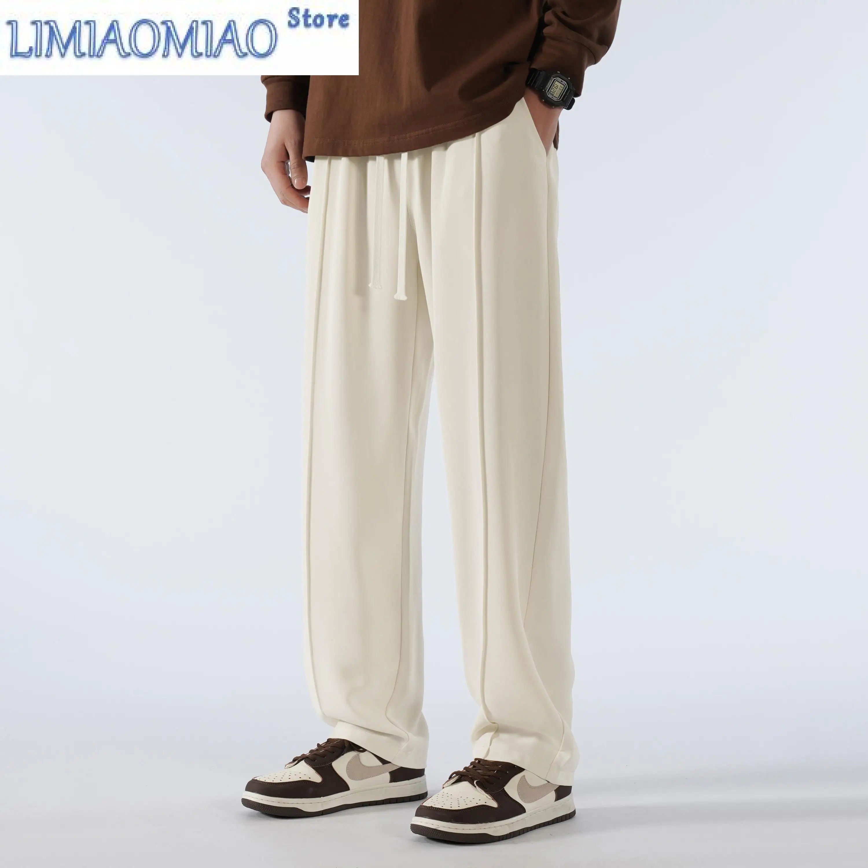 2025 Spring And Summer 190 Tall Men's Plus Size Pants 115 Long Legs Straight Leg Casual Elastic Sports Pants Extra Long Pants