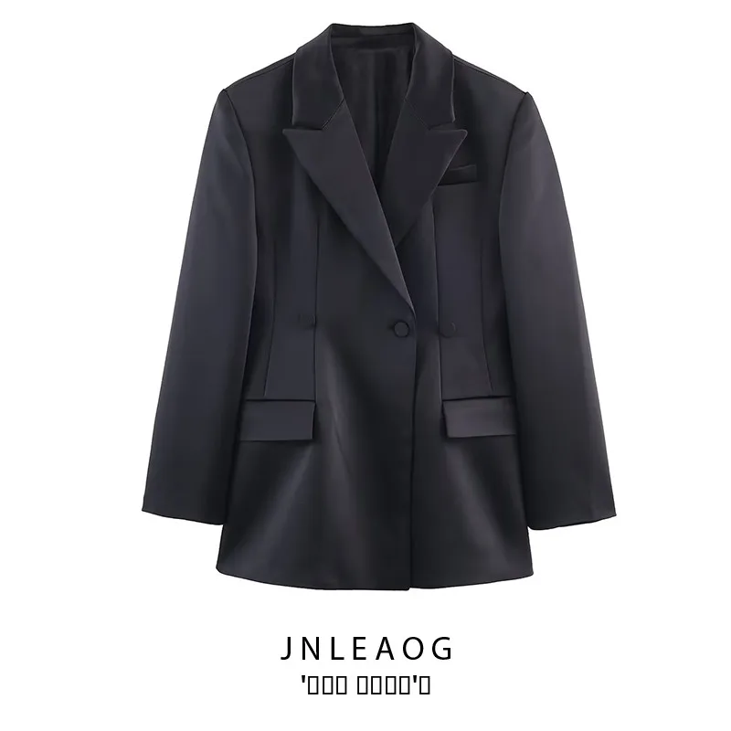 

Модный шерстяной костюм с узором «елочка» для женщин JNLEAOG, осенний новый повседневный костюм с длинным светом из полиэстера