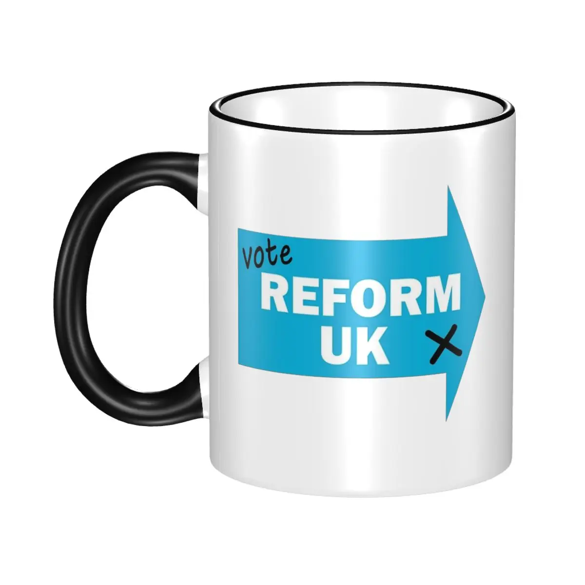 

Vote Reform UK Make Britain Great Again Gift Mugs for Women Men Novelty Coffee Cup Christmas Present for Office