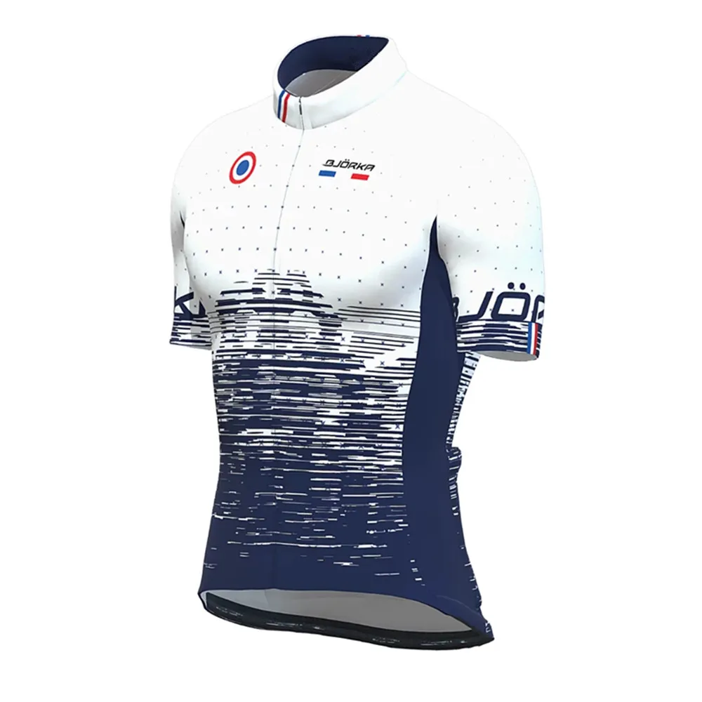 BJORKA Summer Cycling Short Sleeve Jerseys Roupa Ciclismo Maillot Breathable Aero Shitrs Camisa De Time Men's Cycling Shirt 2023