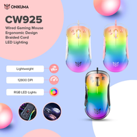 Onikuma Wired Gaming Mouse - 12,800 DPI | 8 Programmable Buttons | Custom Macro Software | Ultra-Light Ergo Design | PC/Mac