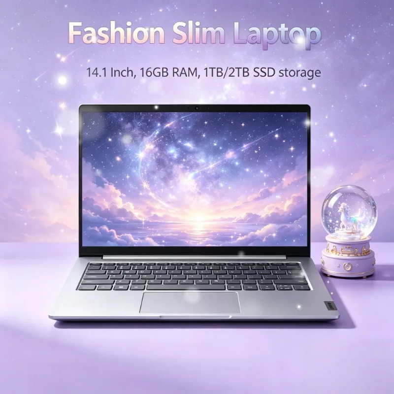 

Portable Business Notebook PC 14.1" Intel N95 Slim Lightweight Laptop Multifunctional Design For Office Student Home