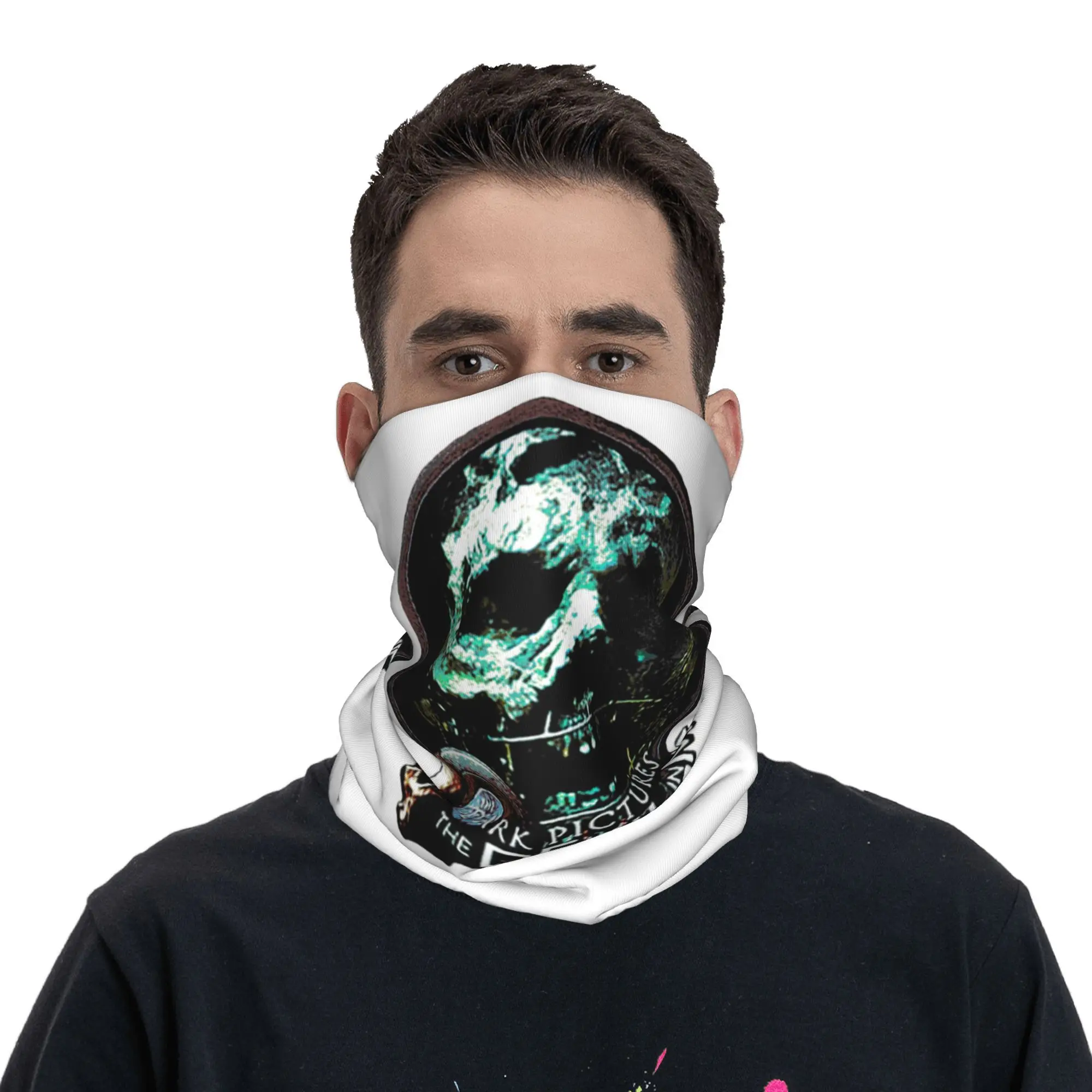 The Dark Pictures Anthology Game Bandana Neck Gaiter Printed Face Scarf Multifunction Balaclava Hiking Fishing For Men Women
