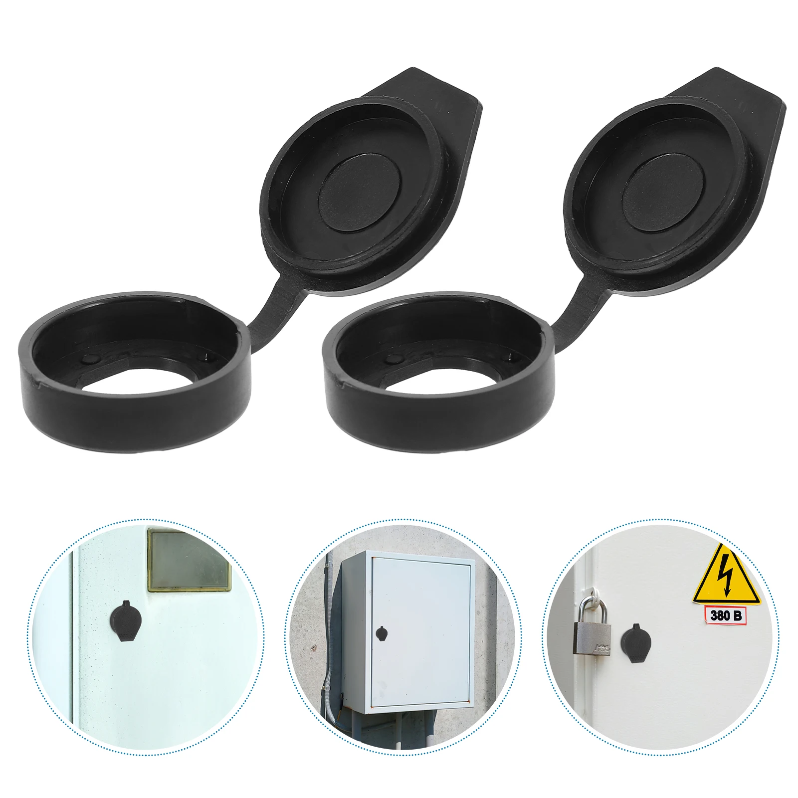 6 Pcs Charge Waterproof Cover Baby Plastic Rainproof Distribution Cabinet Protection Caps