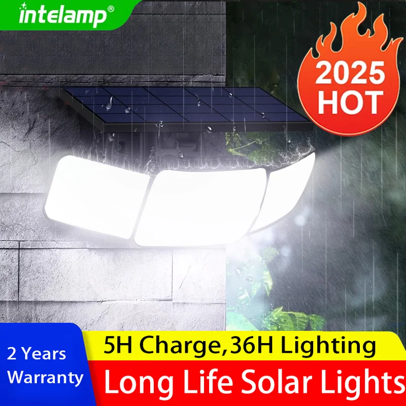 New Clip On Solar Motion Lights Outdoor Waterproof,Solar Fence Lights Outside with 108 LED Portable Solar Powered Security Light