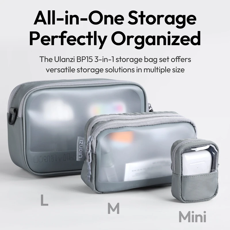 ​ Ulanzi BP15 SeeClear Tech Pouch (L/M/Mini) do aparatu Smartphone Mini statyw Selfie Fill Light przenośny do aktywności na świeżym powietrzu — zdjęcie produktu 3