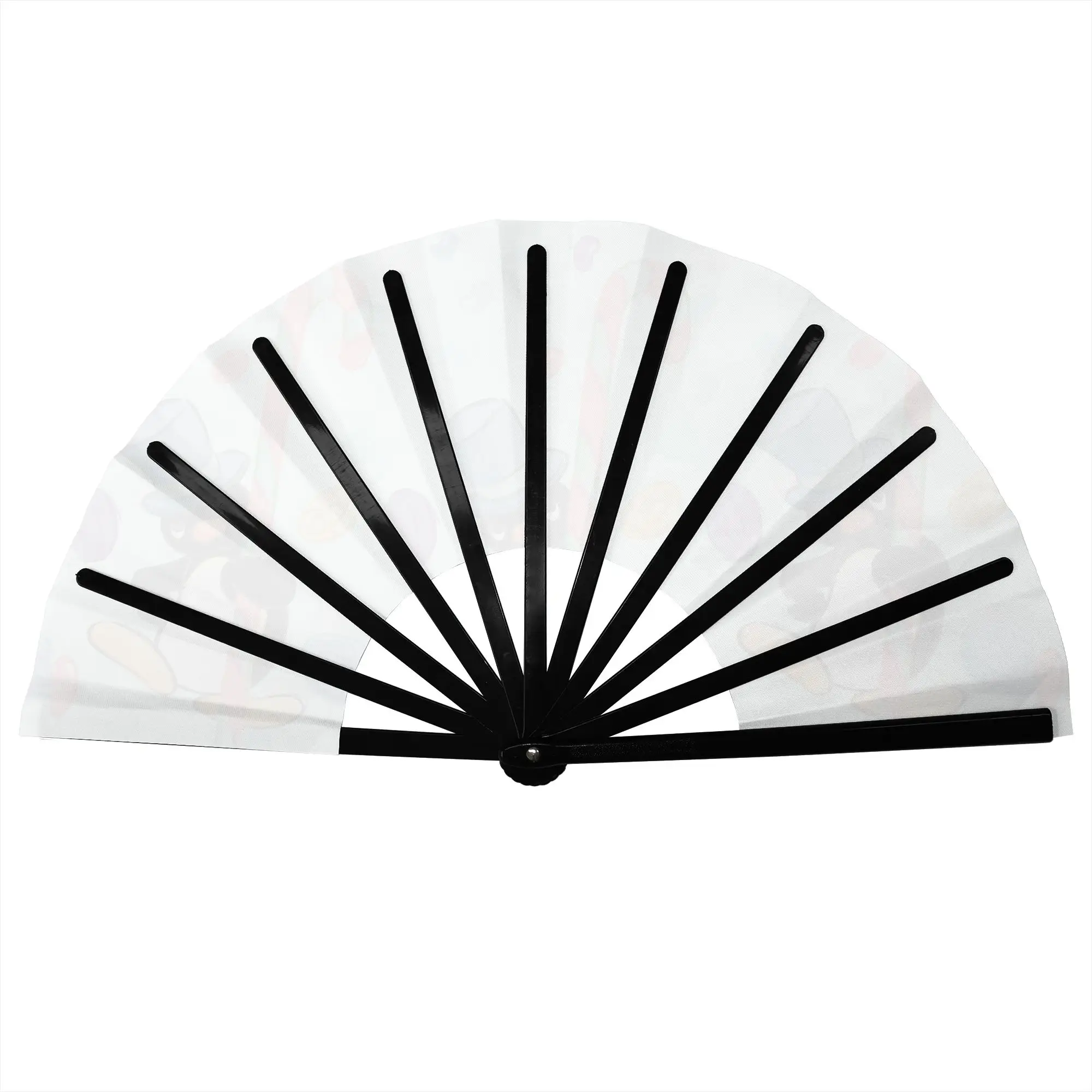 Customized Penguin Cartoon Manga Portable Pocket Fan Camping Japan Polyester Folding Fan Chinese Dance Handheld Cooling Fans