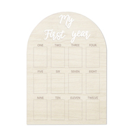 My First Year Wooden Milestone Photo Board Frame 12Month Birthday Keepsake Picture Frames baby One Year 1st Birthday party decor