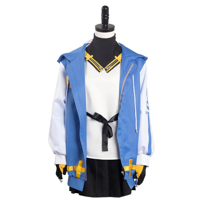 Bridget Cosplay Costume Guilty Costume Gear Strive Hoodie Skirt Outfits Halloween Carnival Party Suit for Women Girls