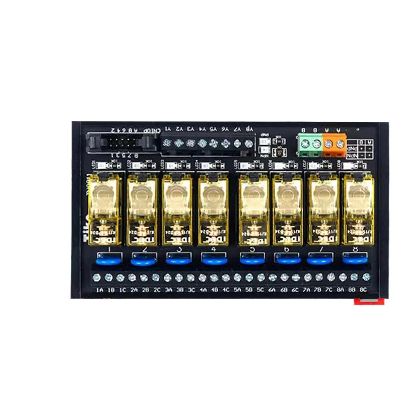 RJ1S-CL/2S relay module DC24V intermediate relay module PLC amplifier board 8/10 channels