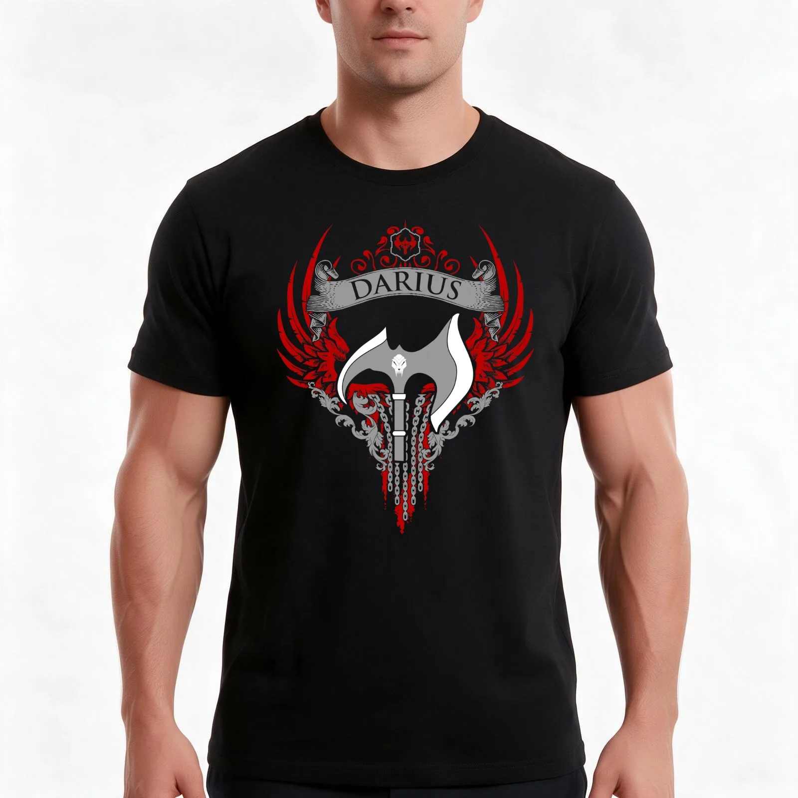 DARIUS - LIMITED EDITION T-Shirt, Summer Casual Cotton Tee, Oversized Streetwear Tops, Vintage Graphic Print, Unisex Men Women