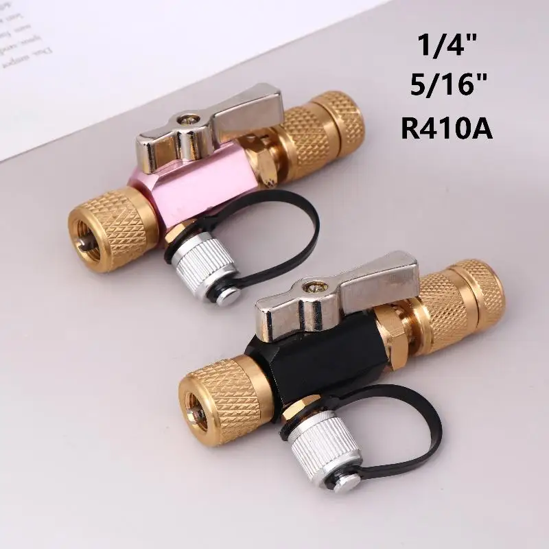 Ferramenta de Remoção de Núcleo de Válvula, Ferramentas de Manutenção de Válvulas de Precisão, Vedação O-ring, Conexão Flare Fêmea 5/16" e Flare Macho 1/4" [S14]