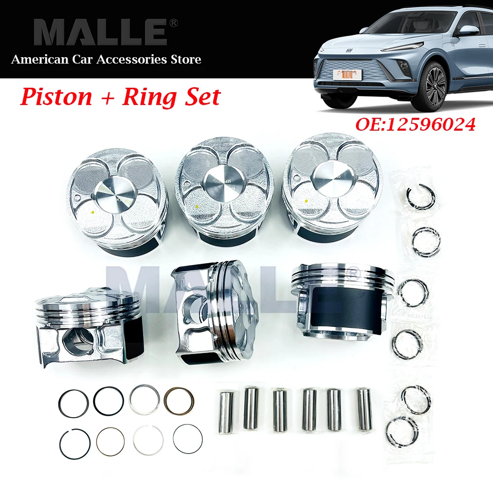 

2.8L Engine Parts Piston With Ring Set 12596024 For GM Buick Royaum Boulevard Chevrolet Cadillac CTS 2.8 Auto Accessories STD