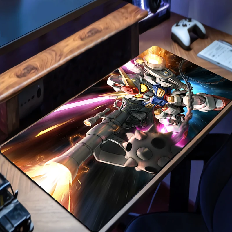 แผ่นรองเมาส์ Mechanical Warrior RX-78-2 Gundam Gaming Mouse Pad Rubber Desk Mat HD Non Slip Desk Mouse Mat Keyboard Pad Extended Pad