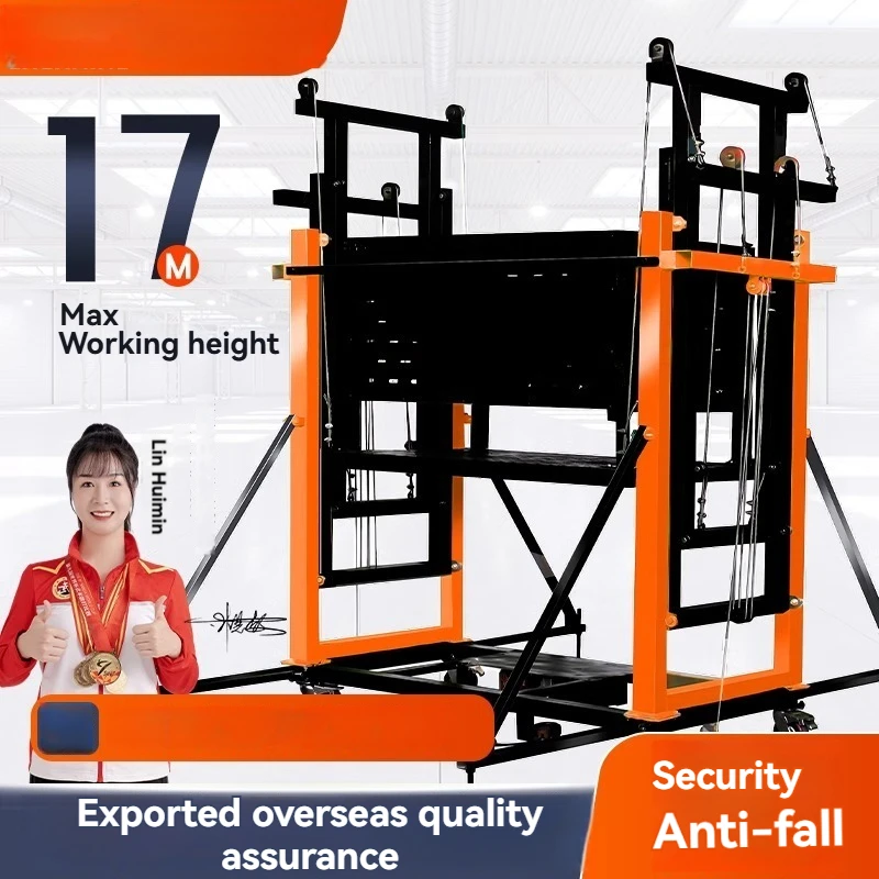 Indoor and Outdoor Decoration of Electric Scaffolding Elevator Mobile Lifting Platform Automatic Remote Control Folding Elevator
