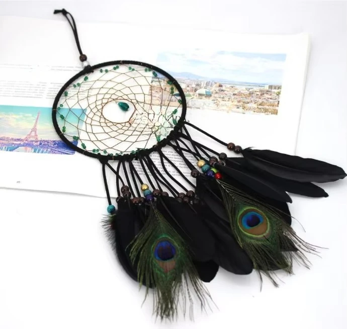 Wholesale Handmade Bohemian Hanging Feather Car Home Door Wall Art Party Decoration Gifts Craft DIY Set
