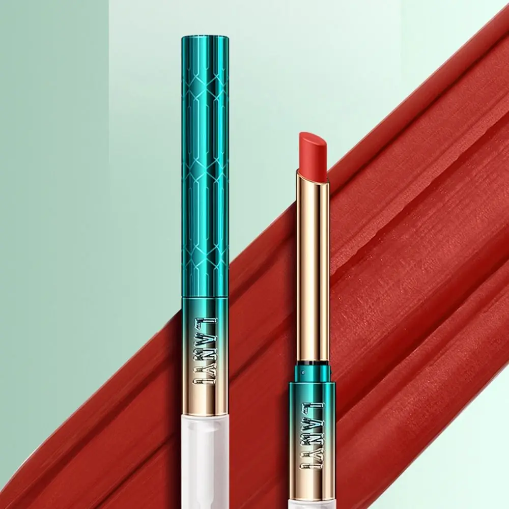 ファッション 2in1 水っぽい口紅防水抗乾燥リップケアクリーム多機能ノンスティックカップリップグロス化粧品