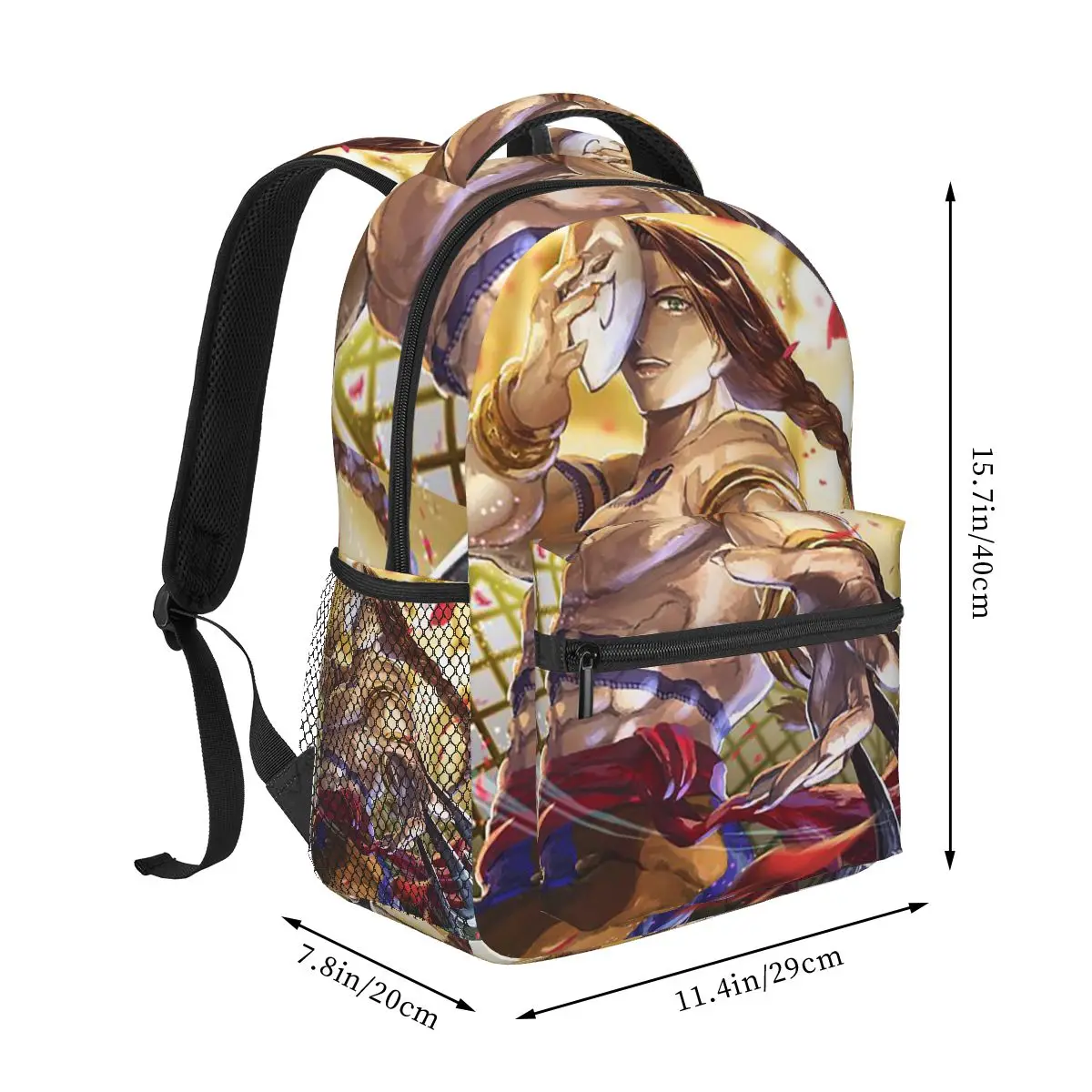 Street Fighter Vega Claw SF2 World Warrior Backpack Student Boys Girls BookBag Children School Bag Shoulder Bags for Men Women