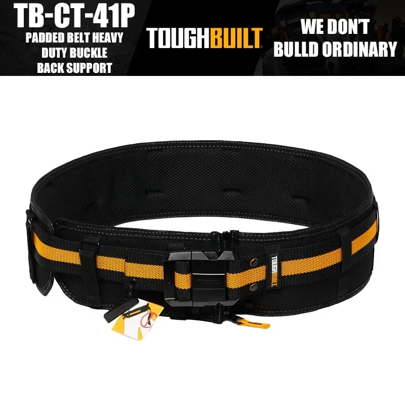 ToughBuilt TB-CT-41P Padded Belt Heavy Duty Buckle / Back Support Tool Accessories