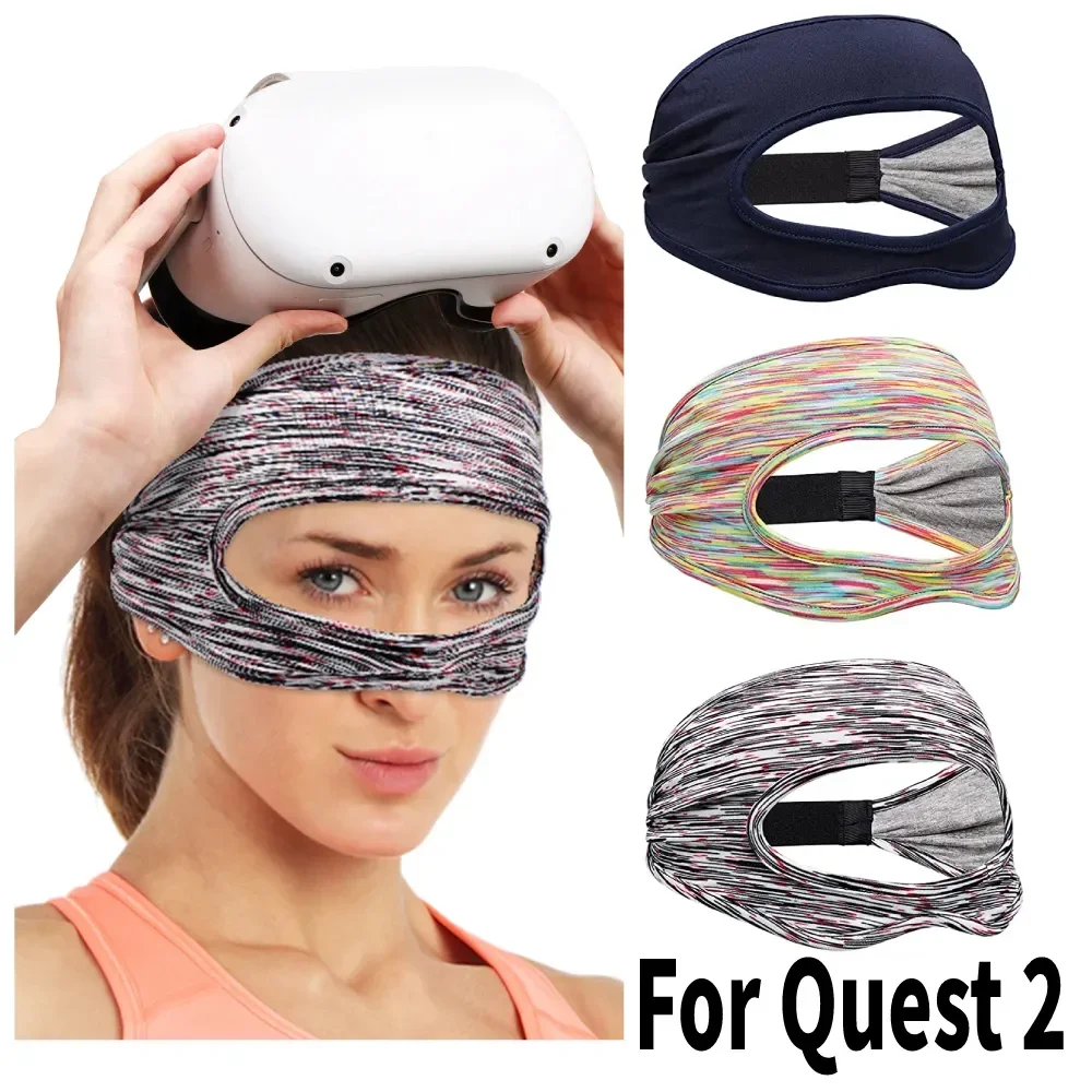 Hot For Oculus Quest 2 Accessories VR Eye Mask Cover Breathable Sweat Band Virtual Reality for Meta Quest 3 Pico 4 Vision