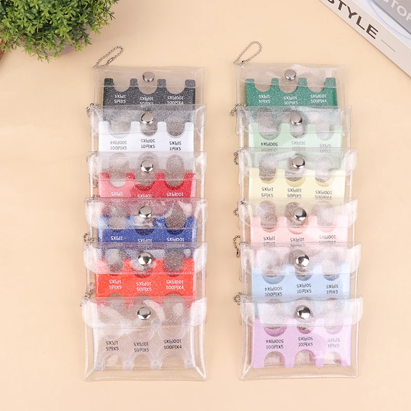 Transparent Coin Collection Purse Keychain, Portable Coin Holder, Japanese Style Coin Changer Wallet