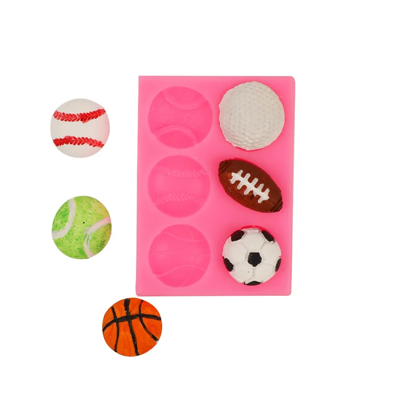 Sneakers, Football, Basketball, Rugby, Cake, Silicone Mold, Candy Flip Sugar, Chocolate Decoration A968