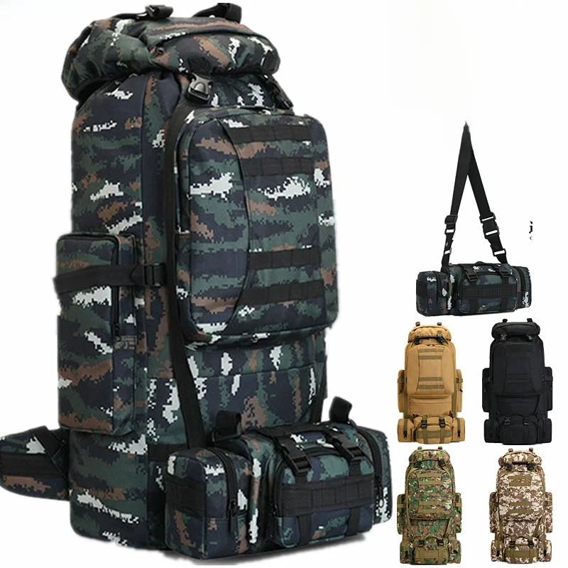 

Large Capacity Outdoor Camping Waterproof Backpack 100L Travel Bag for Long Distance Trips Hiking And Mountain Climbing