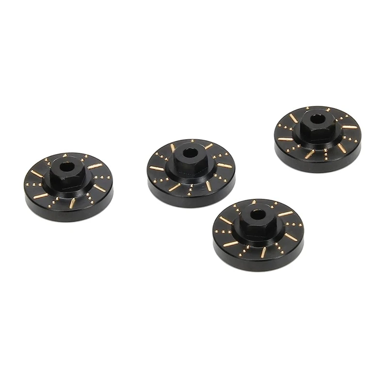 4Pcs Brass Wheel Hex Hub Adapter Counterweight Brake Disc For 1/18 FMS EAZYRC Rochobby RC Car Upgrade Parts