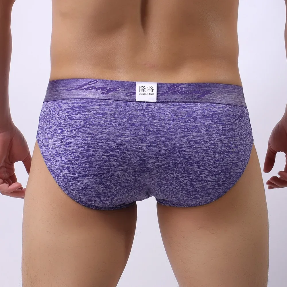 Men Underwear Briefs Mid Waist Breathable Male Panties Cueca U Convex Pouch Sexy Butt Lifting Underpants Slip Homme Calzoncillos