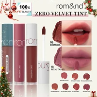 Rom&nd TINT de terciopelo ZERO, textura mate de terciopelo, ligero sin secado, color duradero, glamour, sazonal, belleza K, maquillaje coreano
