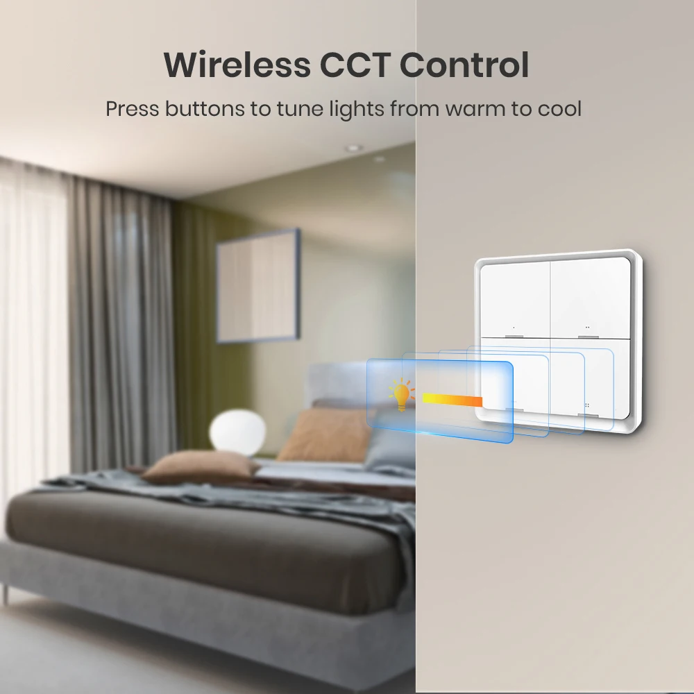 BroadLink สมาร์ท 4 GANG สวิทช์ไฟ Fastcon Smart Home Automation รีโมทคอนโทรลสวิตช์ฉาก Alexa Google SC4B4