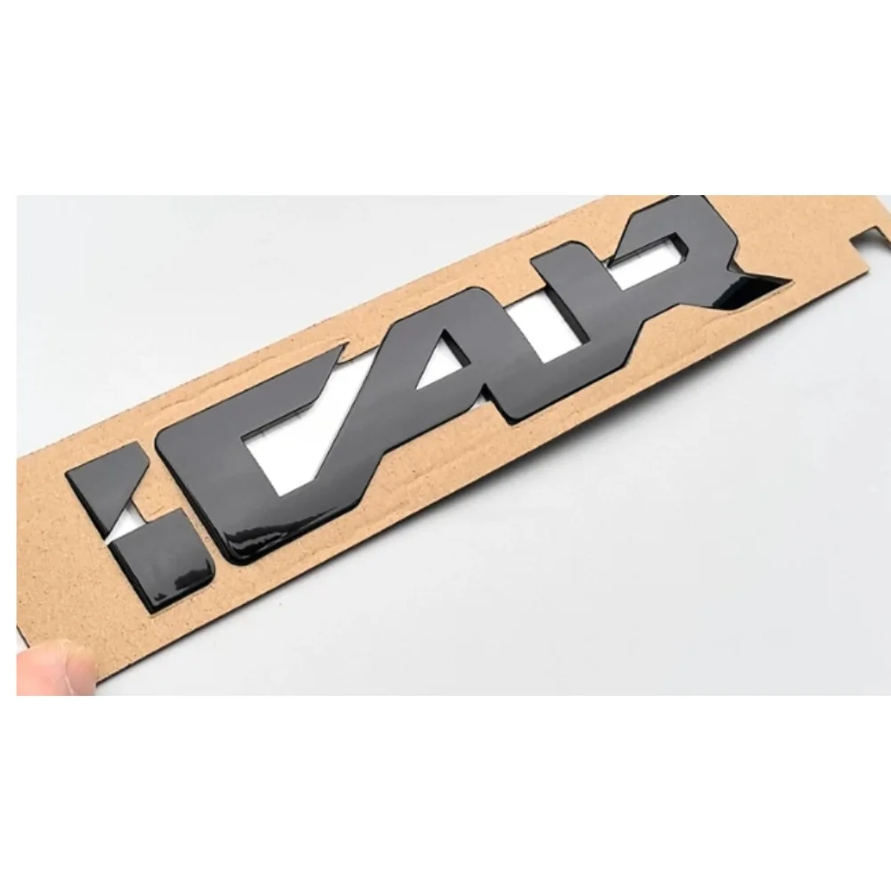 High Gloss Black Front For iCAUR Emblem Badge Logo For Export Version Chery OEM Part Number 609006767AA Car